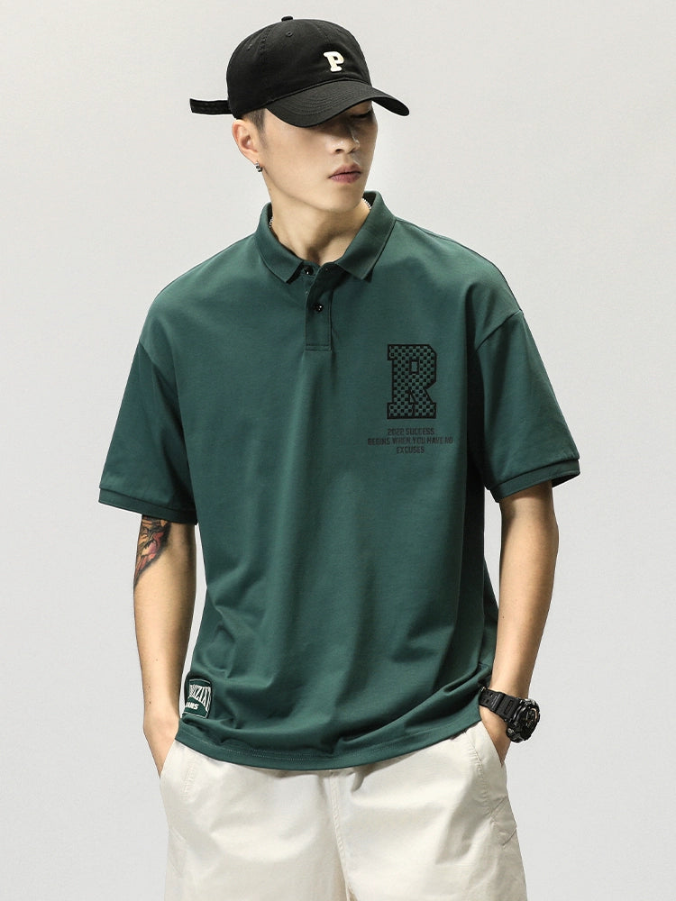 Short Sleeve Loose Polo Shirt