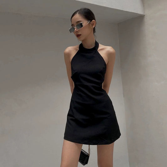 Black Dress Halter