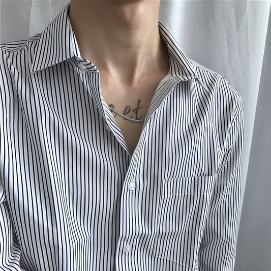 Casual Square Collar Long Sleeve Shirt