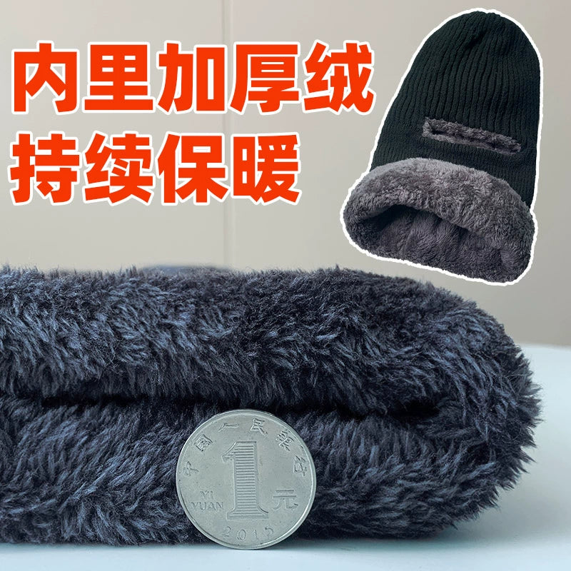 Men's Cold Protection in Winter Warm Wool Cap