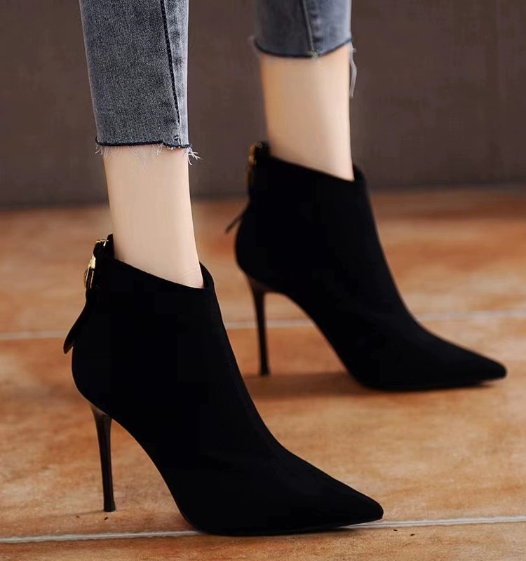 Velvet High Heels