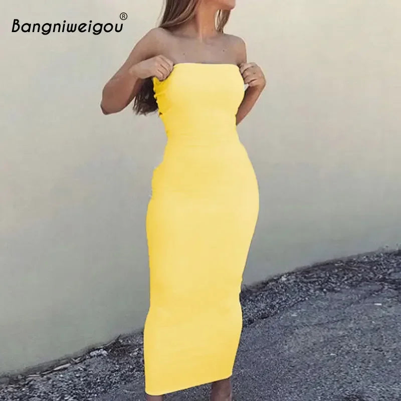 Sexy Off Shoulder Tube Dress