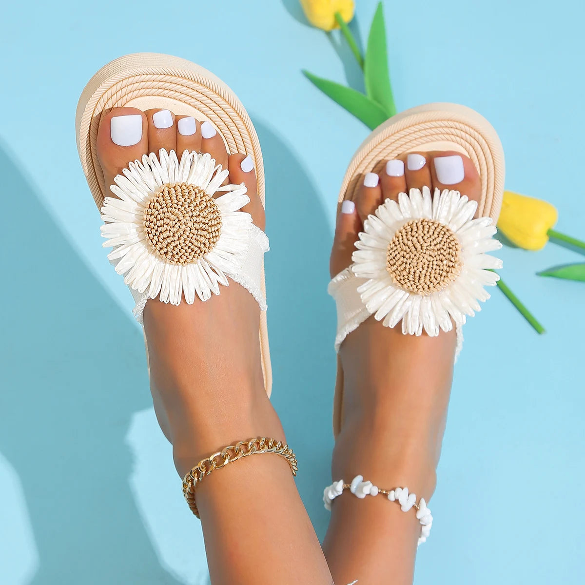 Sunflower Flip-flops