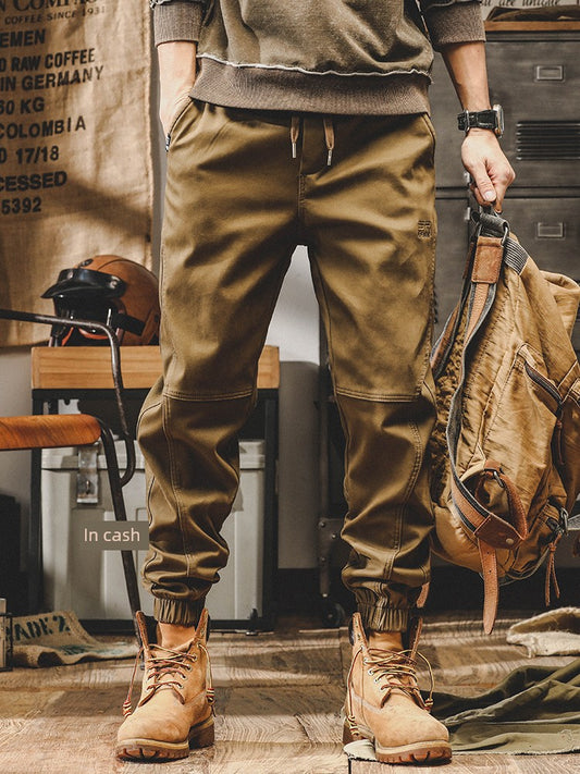 Retro Khaki Casual Pants