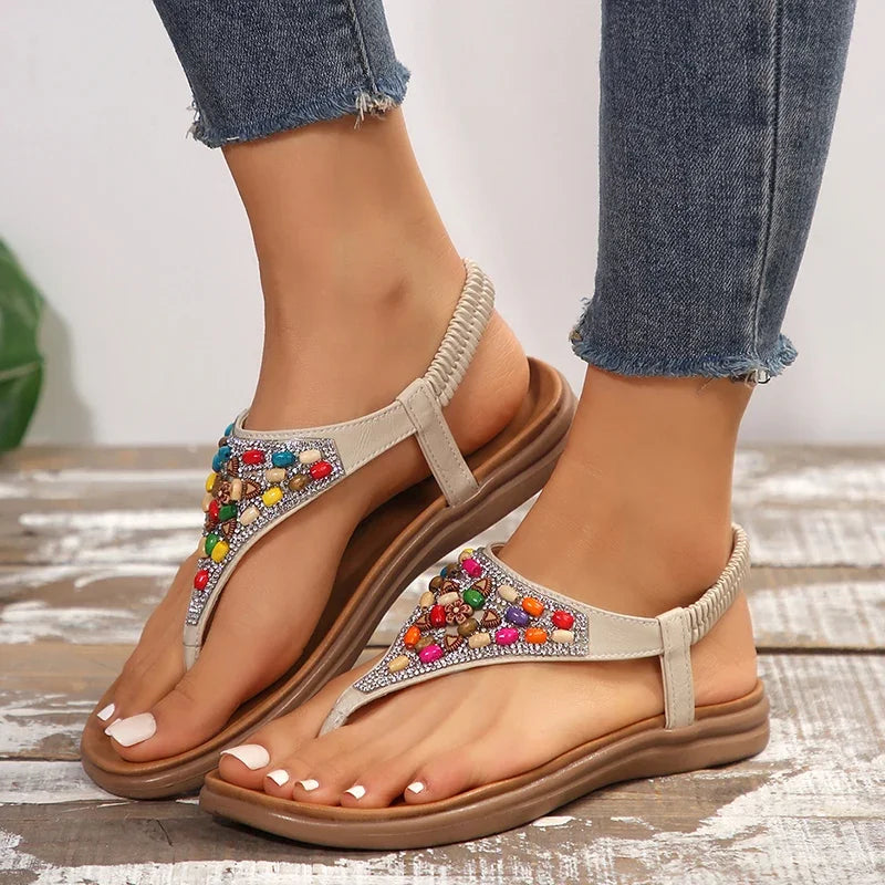 Retro Flat Heels Sandals