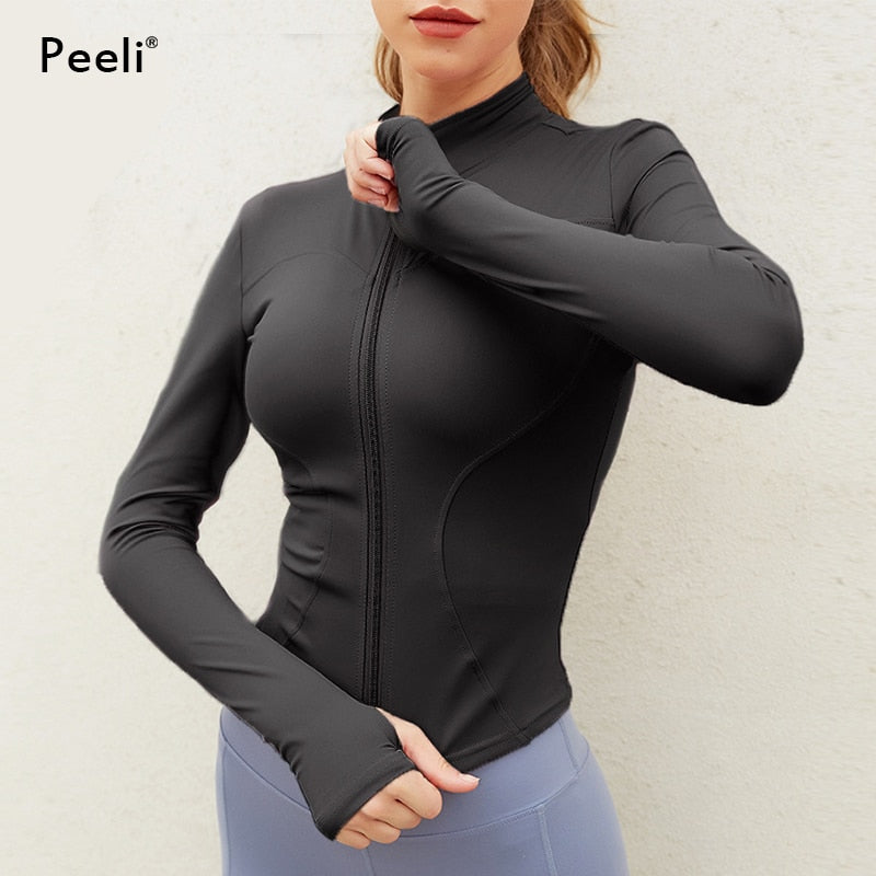 Long Sleeve Sport Zip Top