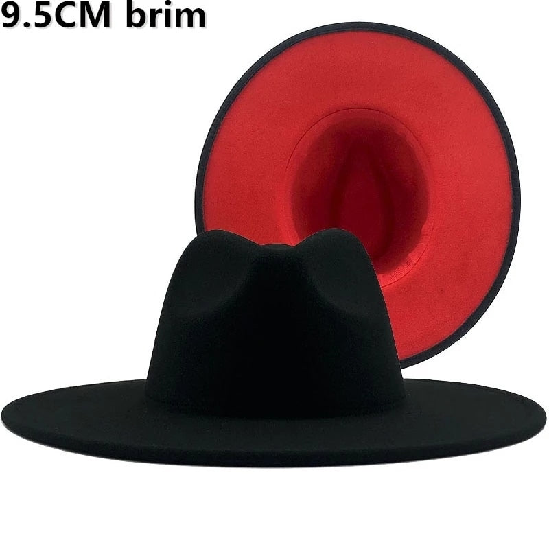 Two tone Fedoras Jazz Hats For Women