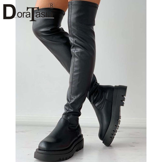 Platform Thigh High Boots