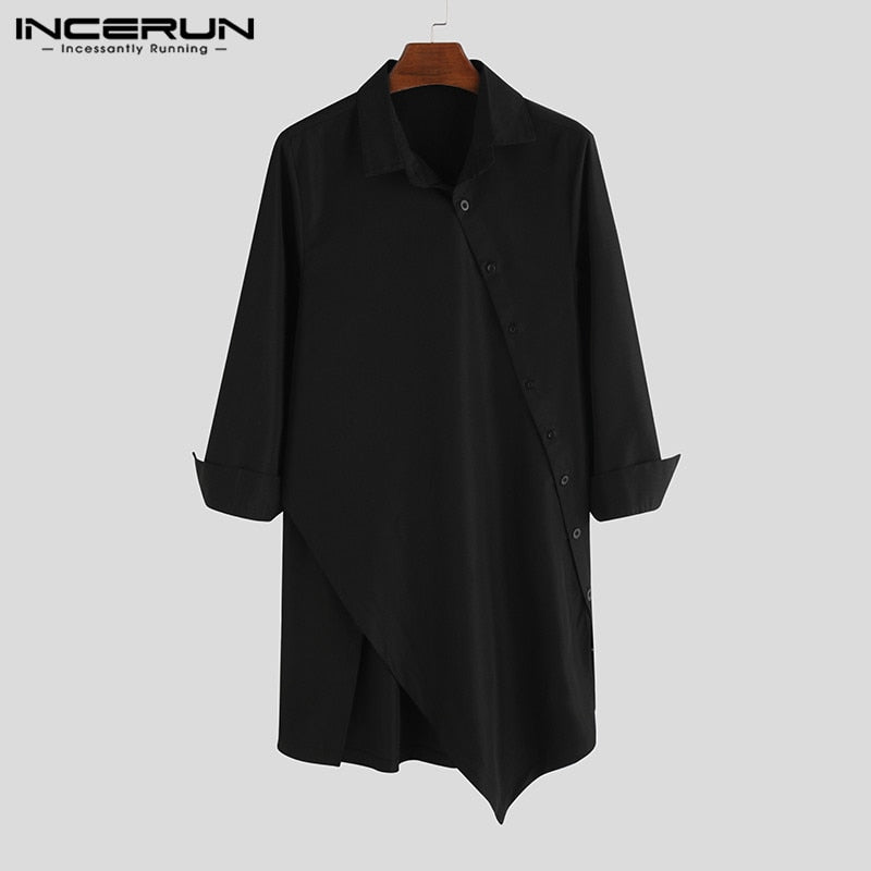 Lapel Button Long Sleeve Shirt