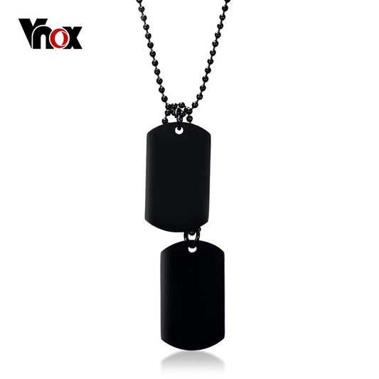 Stainless Steel Double Dog Tag Necklace