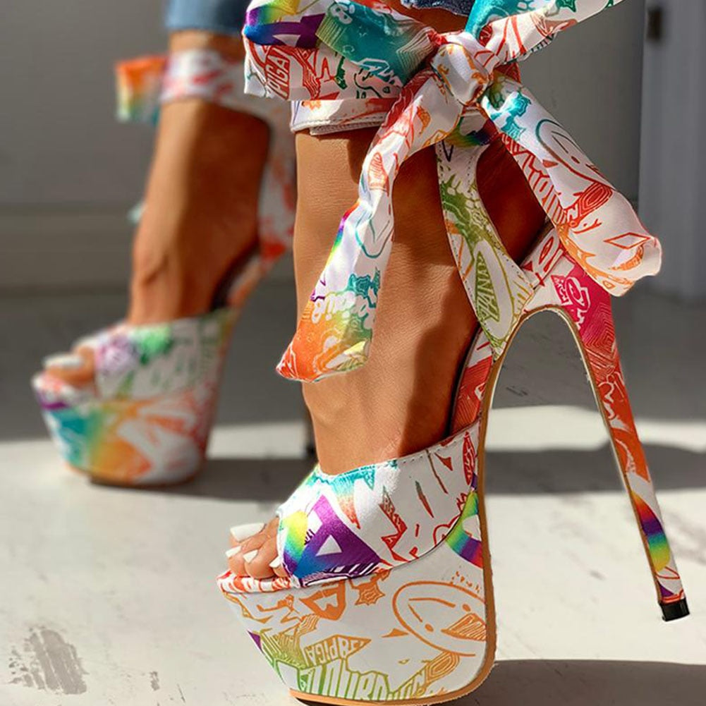 High Heels With Ankle-wraps