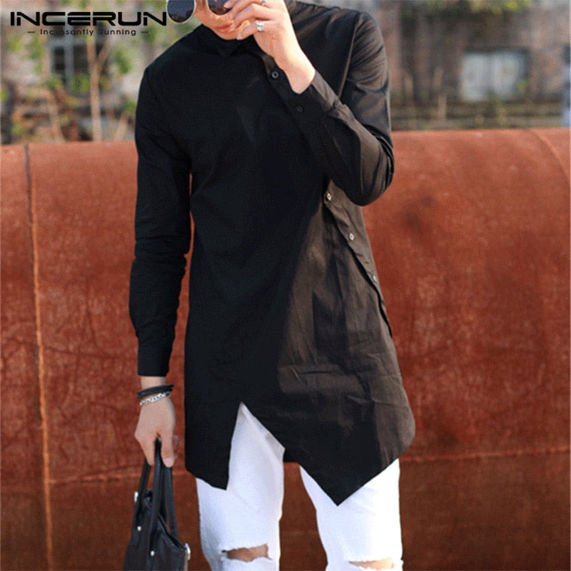 Lapel Button Long Sleeve Shirt