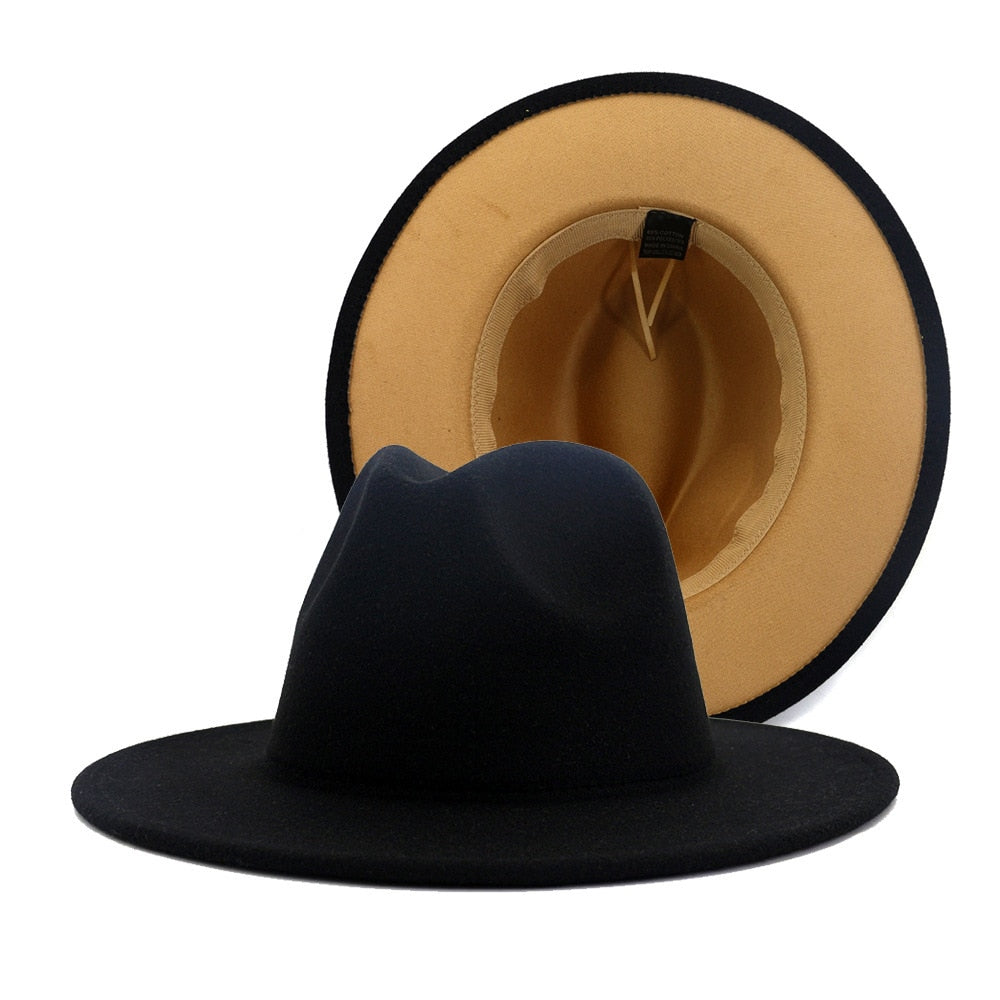 Two tone Fedoras Jazz Hats For Women