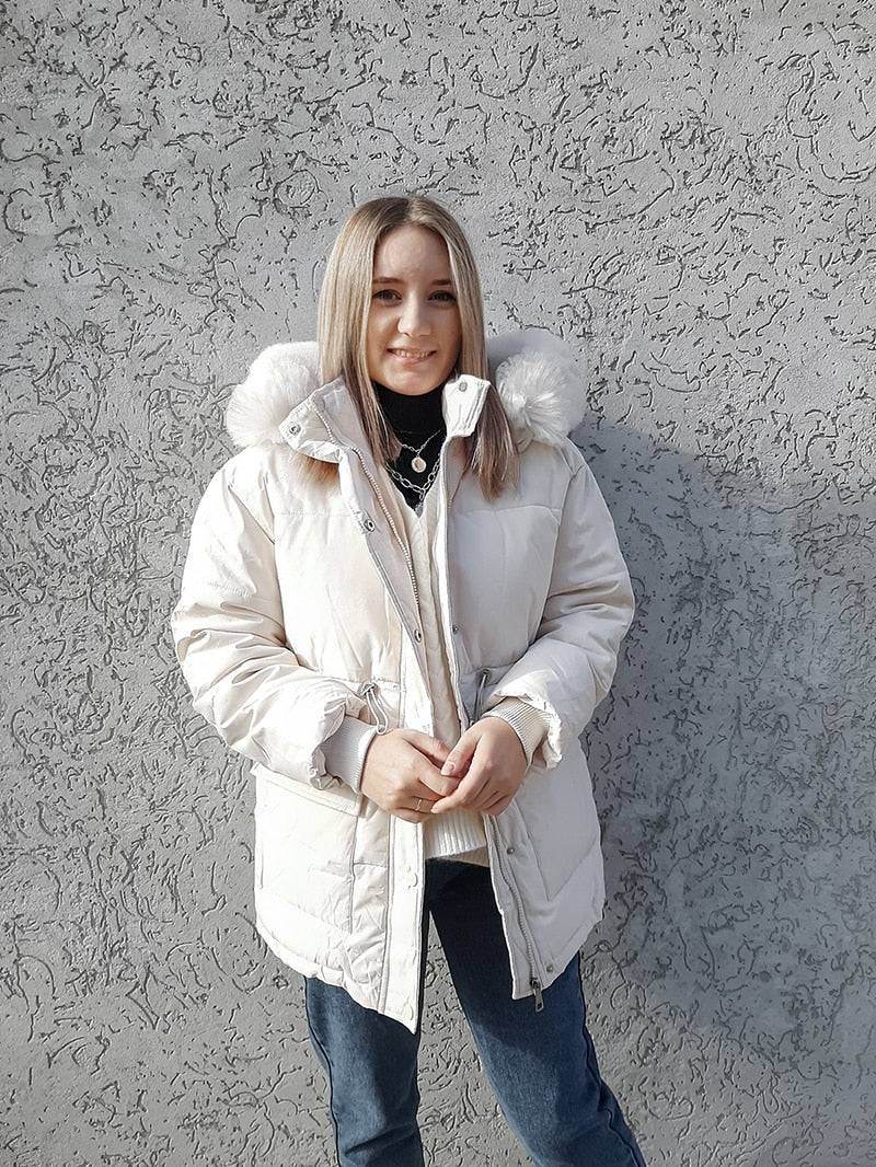 Cotton Padded Fur Jacket