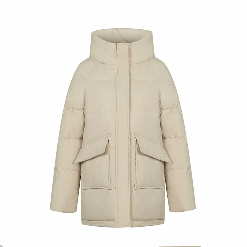 Thick Warm Medium Long Chic Jacket