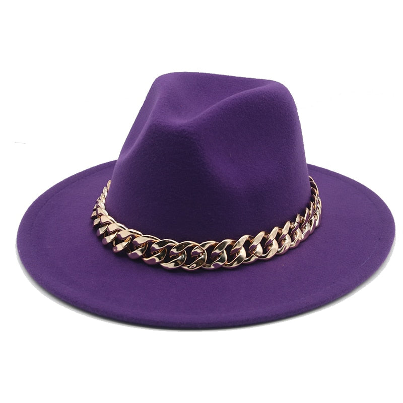 Fedora Hats for Women Men Wide Brim