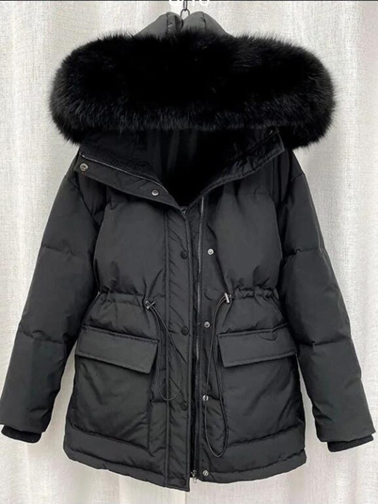 Cotton Padded Fur Jacket