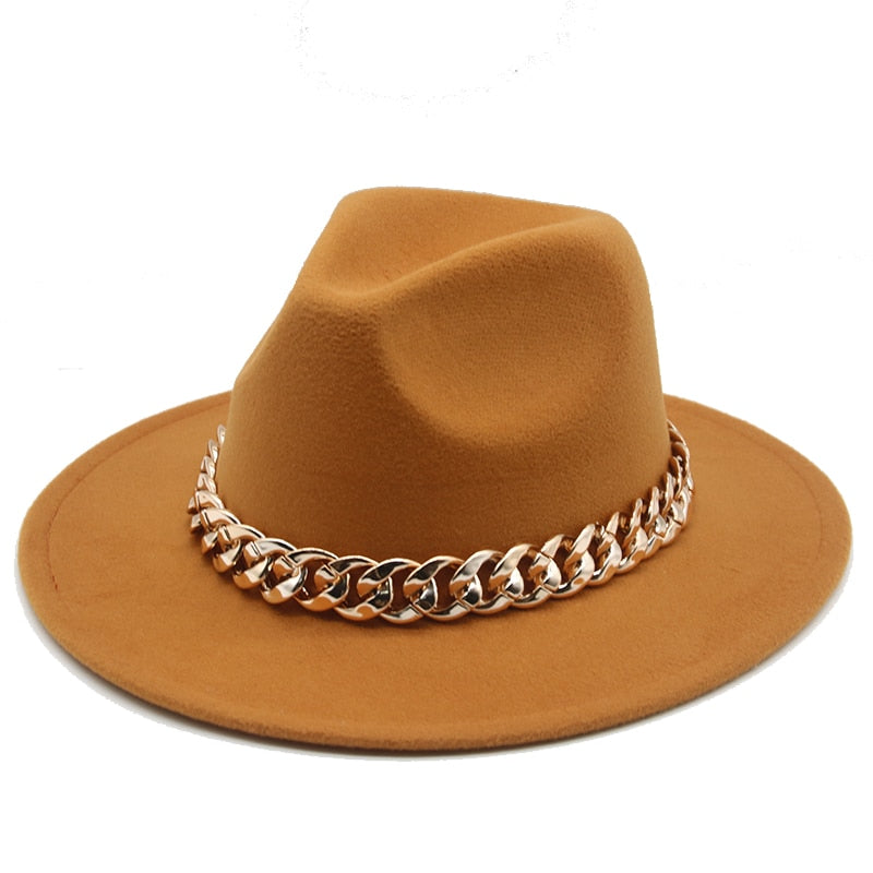 Fedora Hats for Women Men Wide Brim