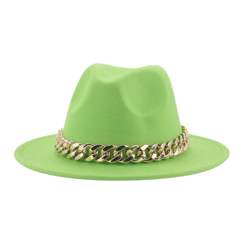 Fedora Hats for Women Men Wide Brim