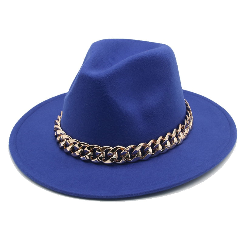 Fedora Hats for Women Men Wide Brim