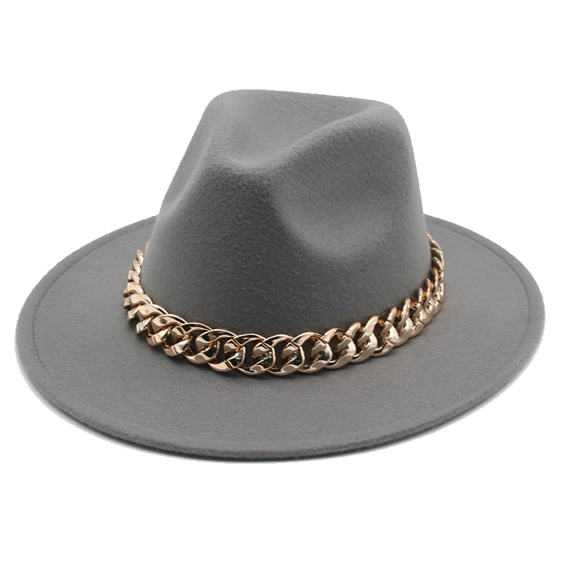 Fedora Hats for Women Men Wide Brim