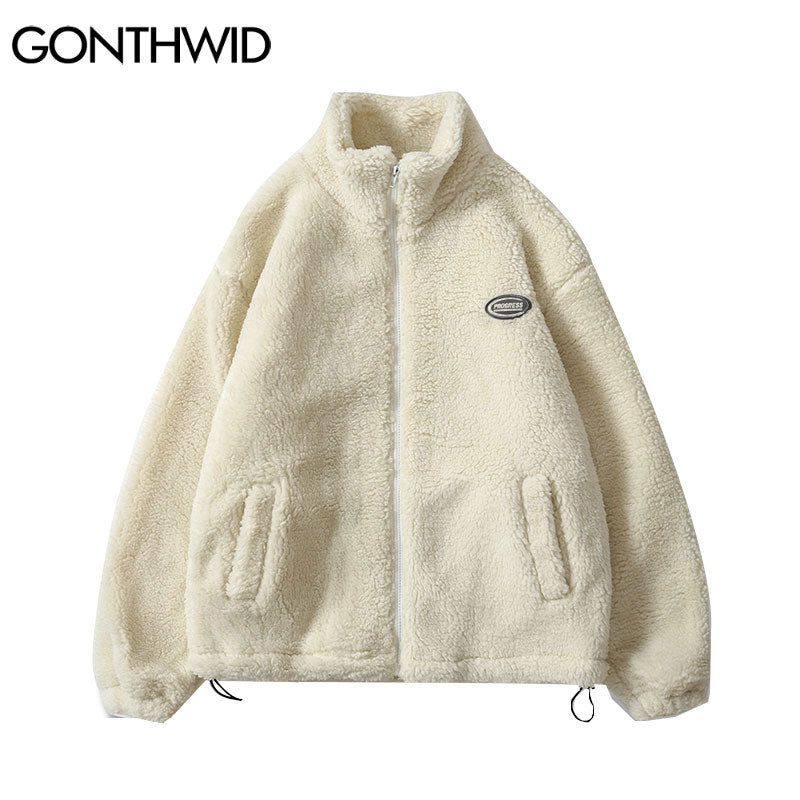 Hip Hop Winter Fleece Fluffy Jacket