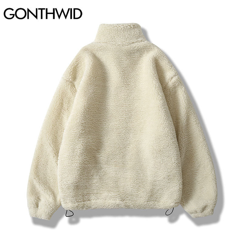 Hip Hop Winter Fleece Fluffy Jacket