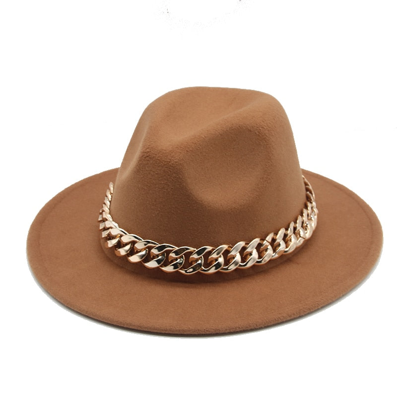 Fedora Hats for Women Men Wide Brim