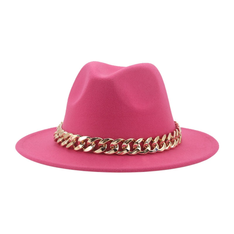 Fedora Hats for Women Men Wide Brim