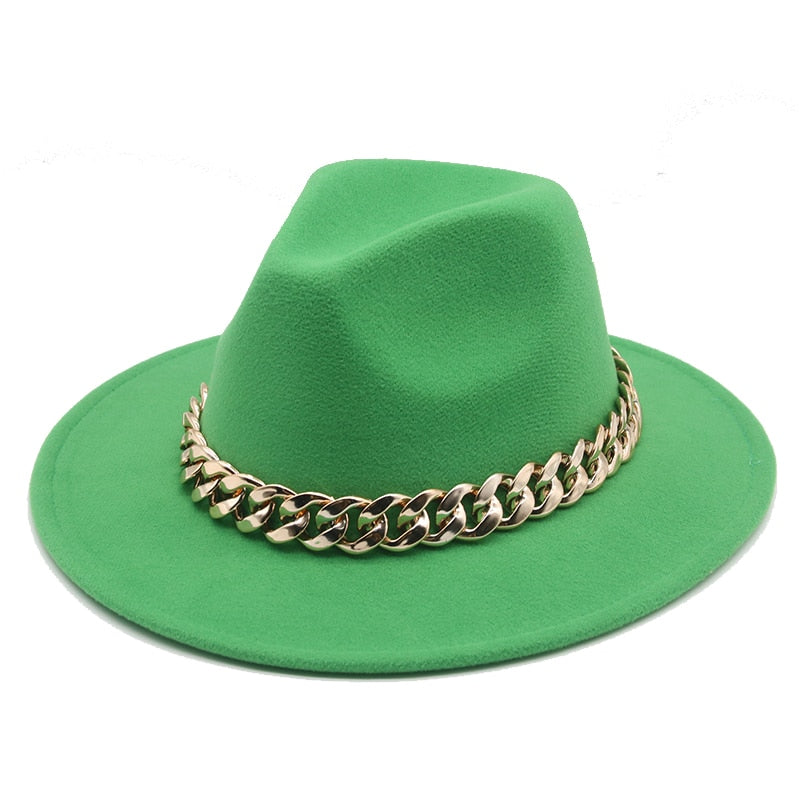 Fedora Hats for Women Men Wide Brim