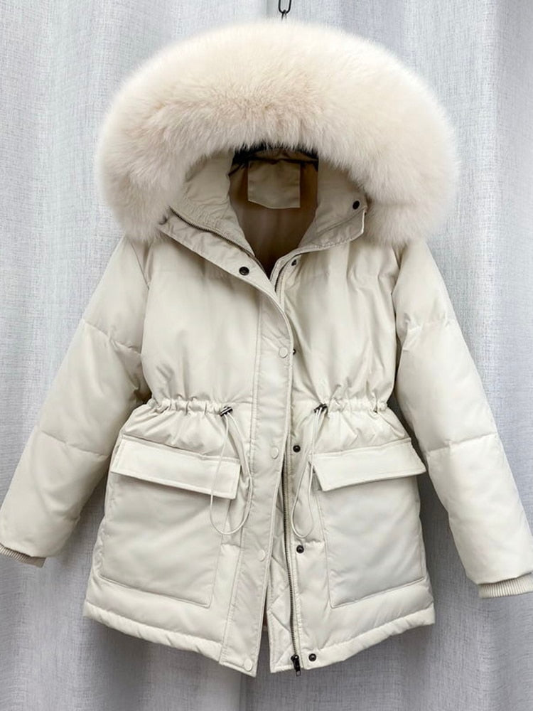 Cotton Padded Fur Jacket