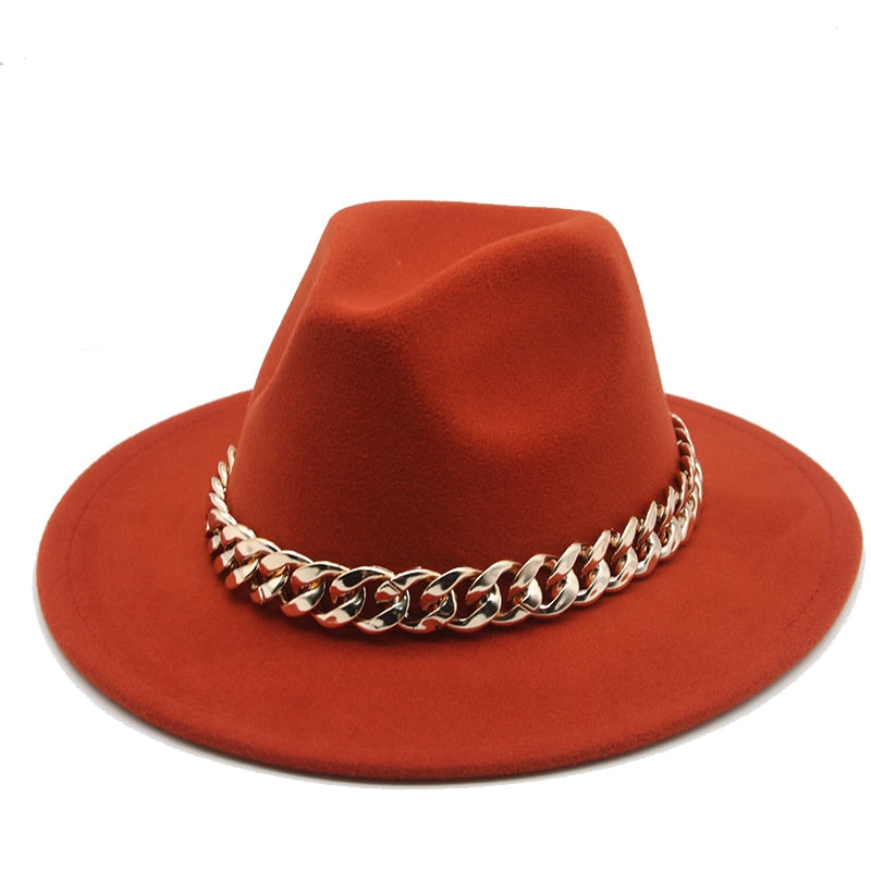 Fedora Hats for Women Men Wide Brim