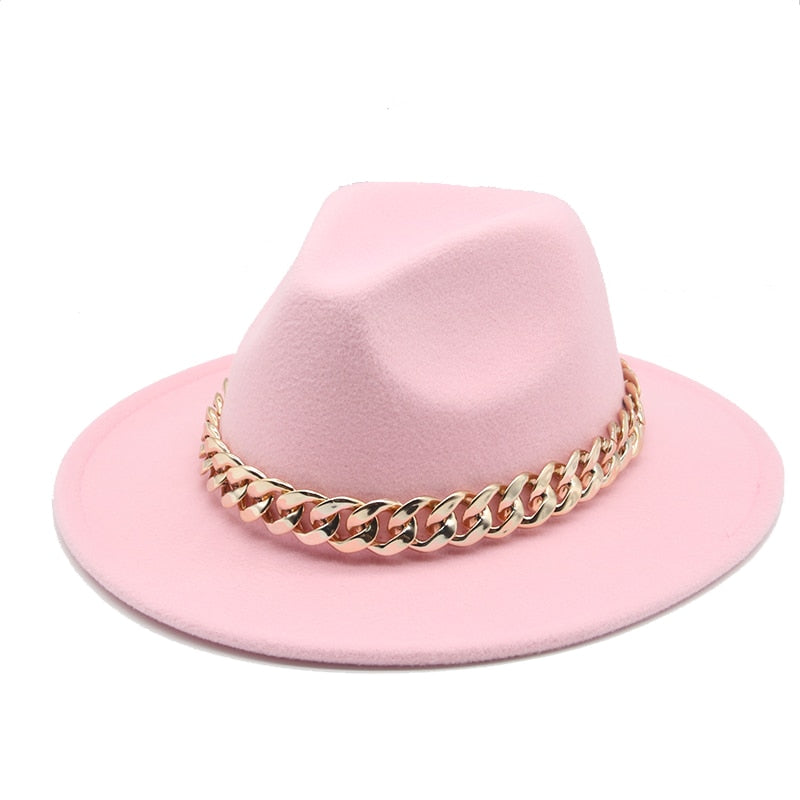 Fedora Hats for Women Men Wide Brim