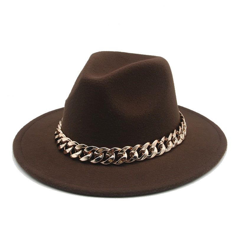 Fedora Hats for Women Men Wide Brim