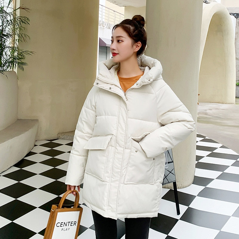 Thick Warm Medium Long Chic Jacket