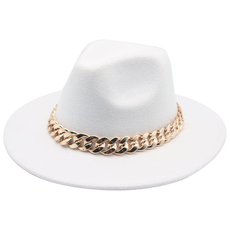 Fedora Hats for Women Men Wide Brim